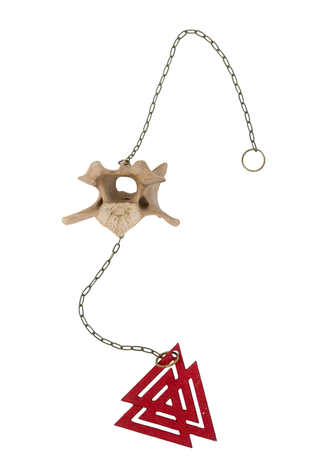 Valknut Deer Vertebra Chime