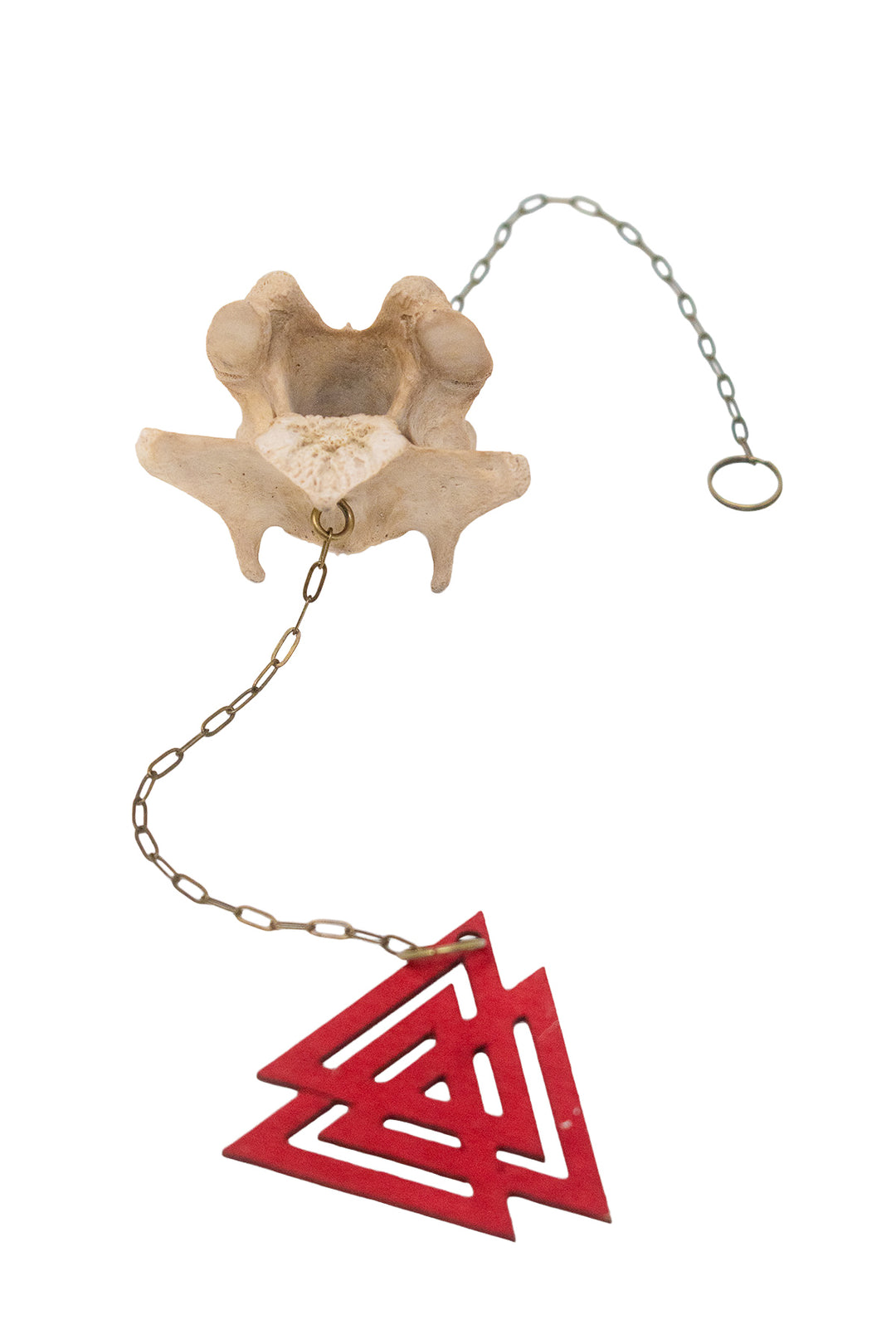 Valknut Deer Vertebra Chime