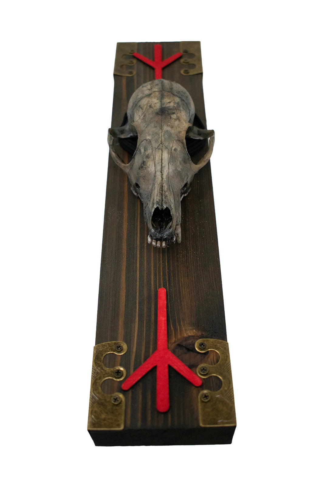 Life and Death Fox Skull Wall Hanging