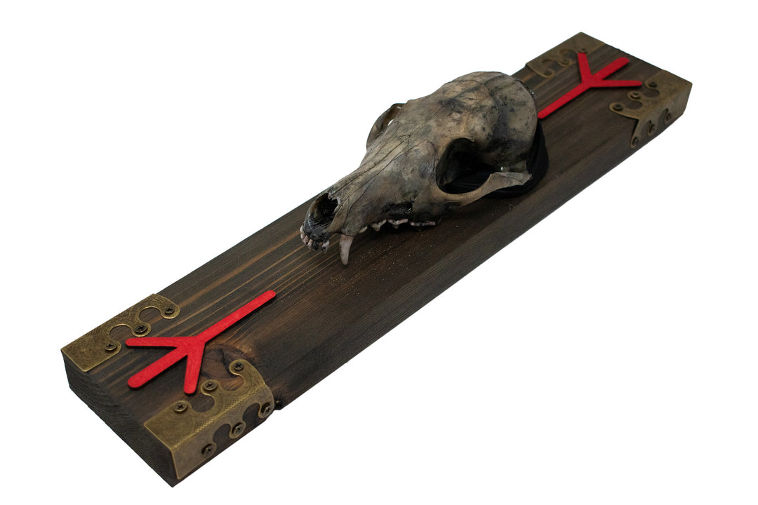 Life and Death Fox Skull Wall Hanging