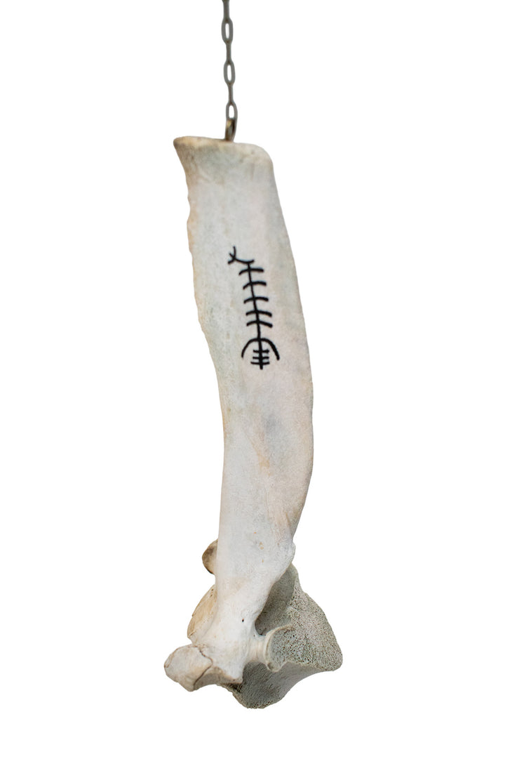 Cow Vertebra Icelandic Magical Stave Wind Chime