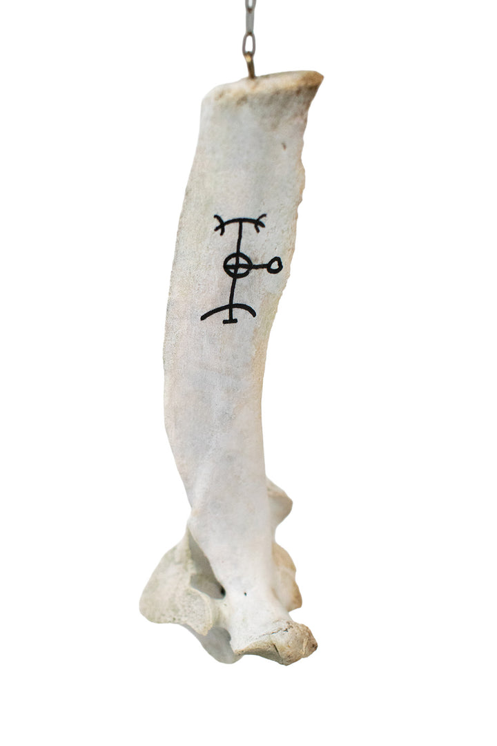 Cow Vertebra Icelandic Magical Stave Wind Chime