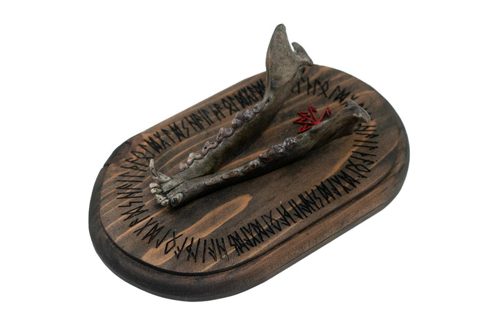 Fox Jawbone Hail the Old Gods Wall Hanger