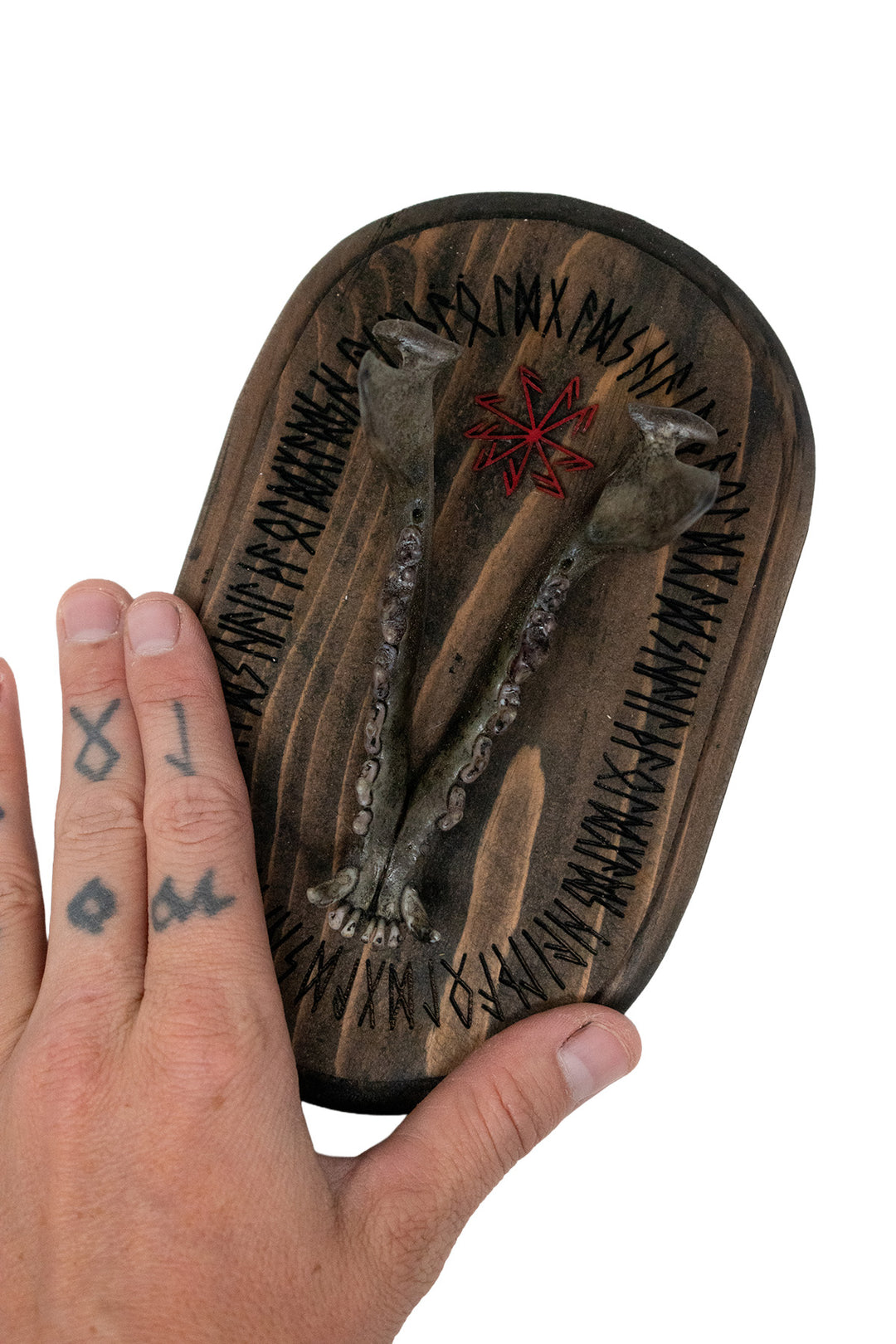 Fox Jawbone Hail the Old Gods Wall Hanger