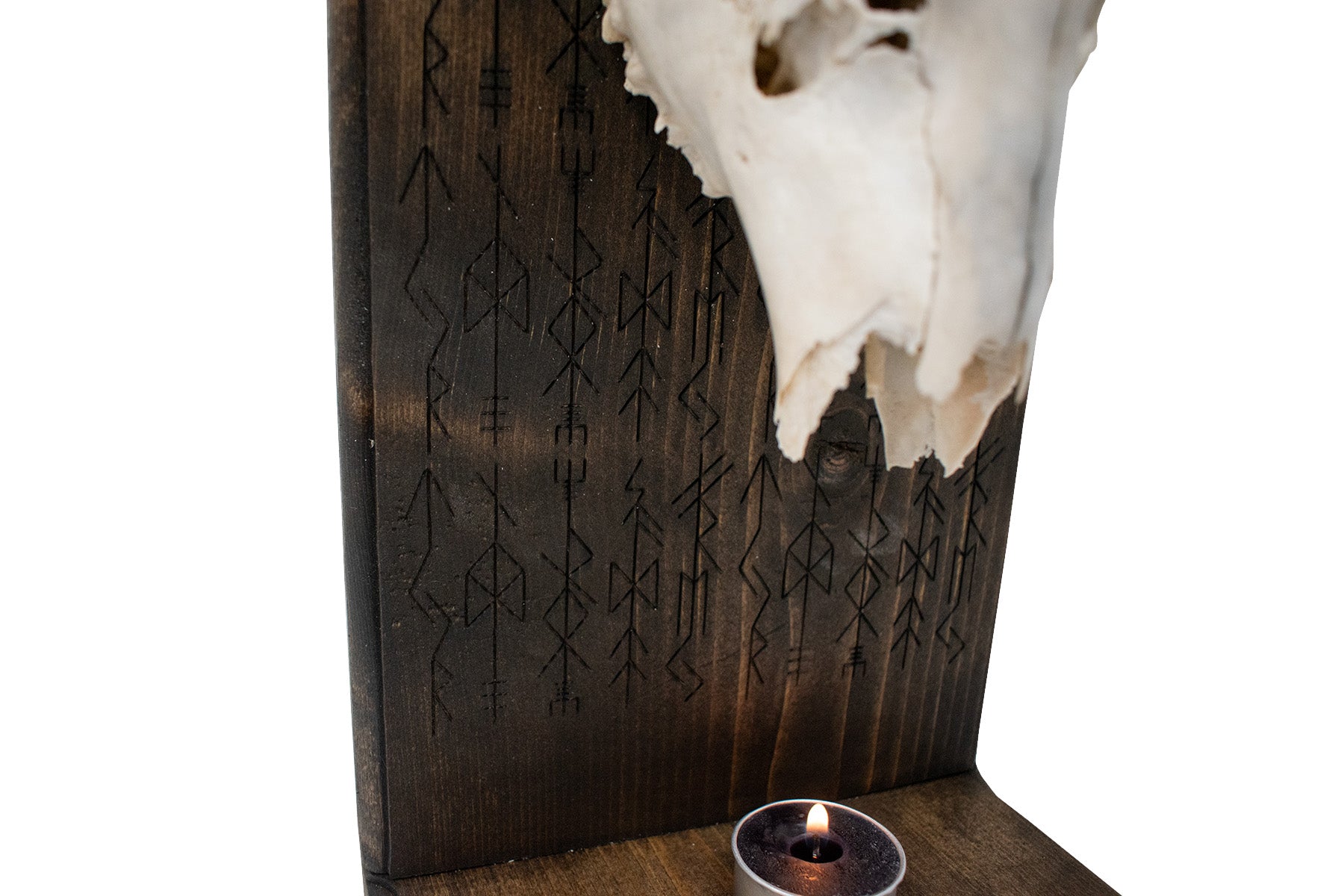 Deer Skull Altar with Norse God Invocation Bindrunes