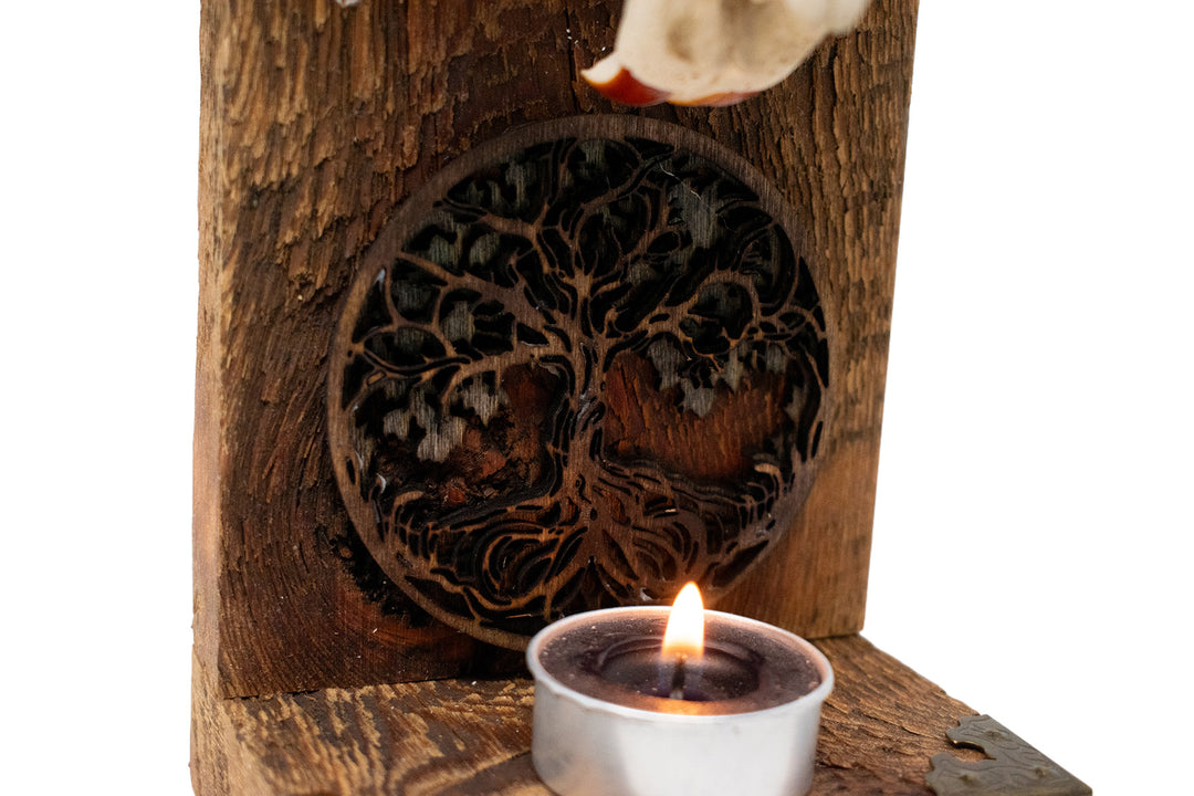 Beaver Skull Yggdrasil Altar