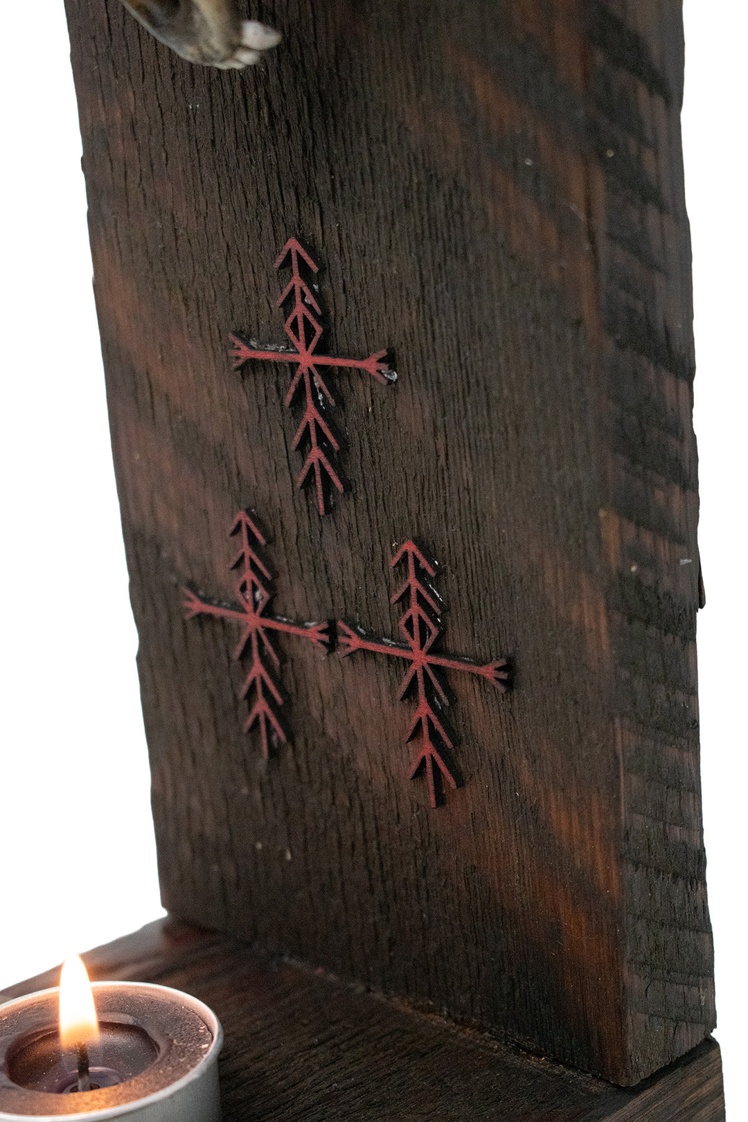 Blackened Fox Skull Home Warding Altar