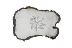 burnt rabbit hide altar cloth - connection to the gods stave