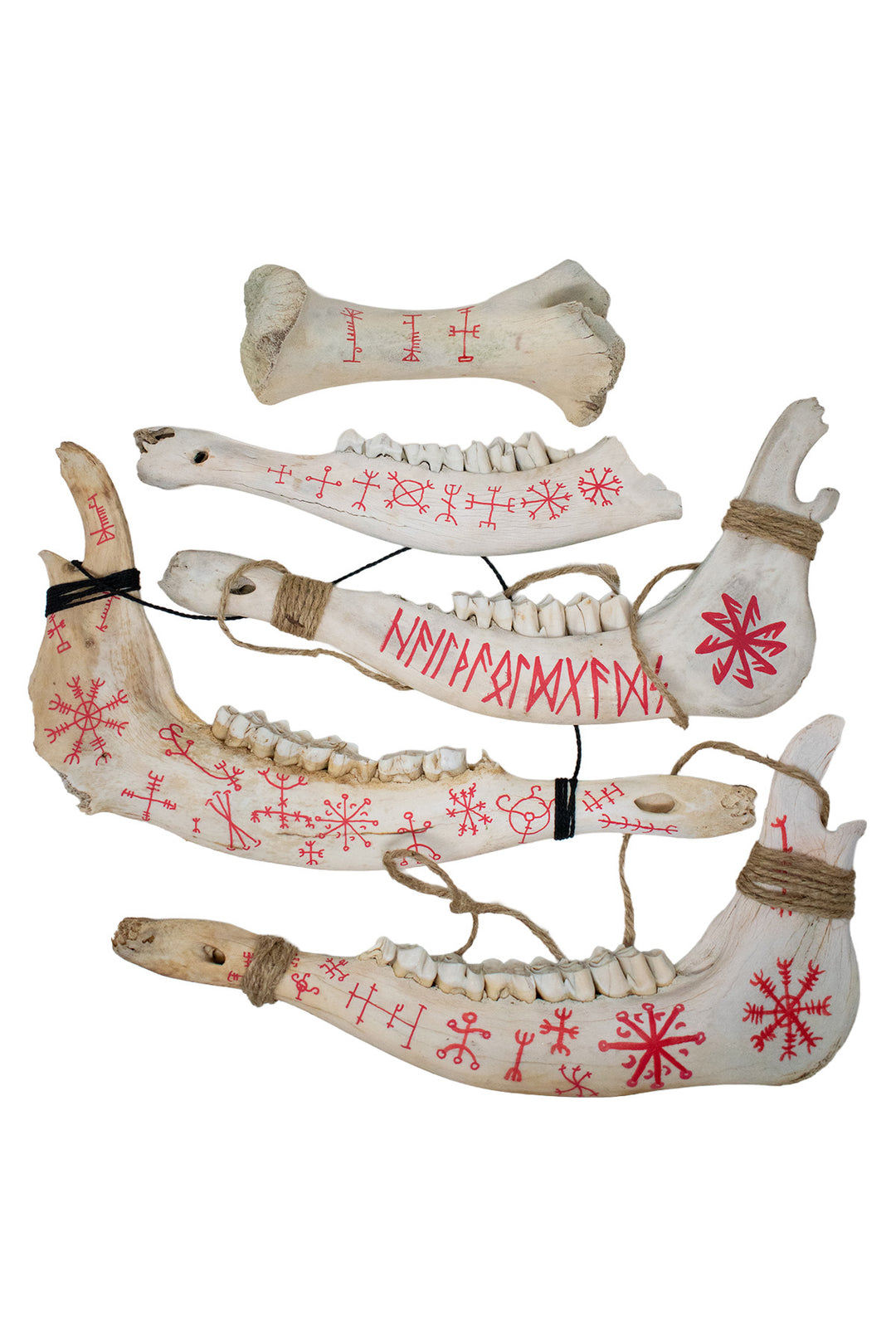 Hand Painted Bone Talismans
