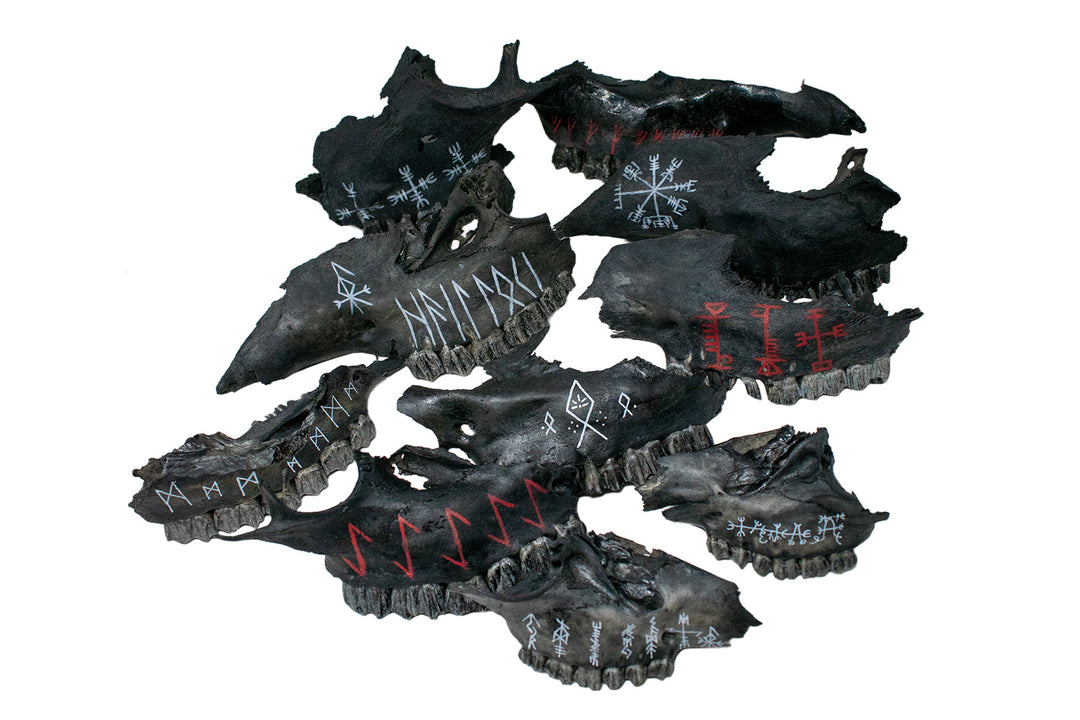 Blackened Jawbone Talismans