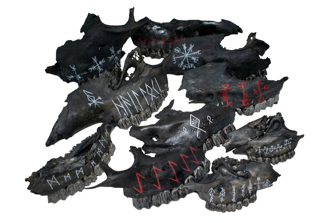 Blackened Jawbone Talismans