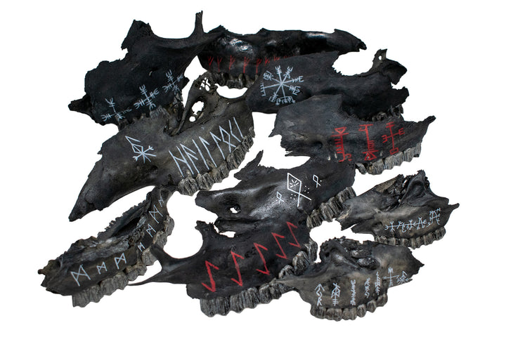 Blackened Jawbone Talismans