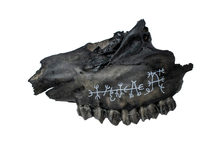 Blackened Jawbone Talismans