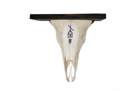 Image of Odin Bindrune Big Horn Sheep Skull Wall Hanger