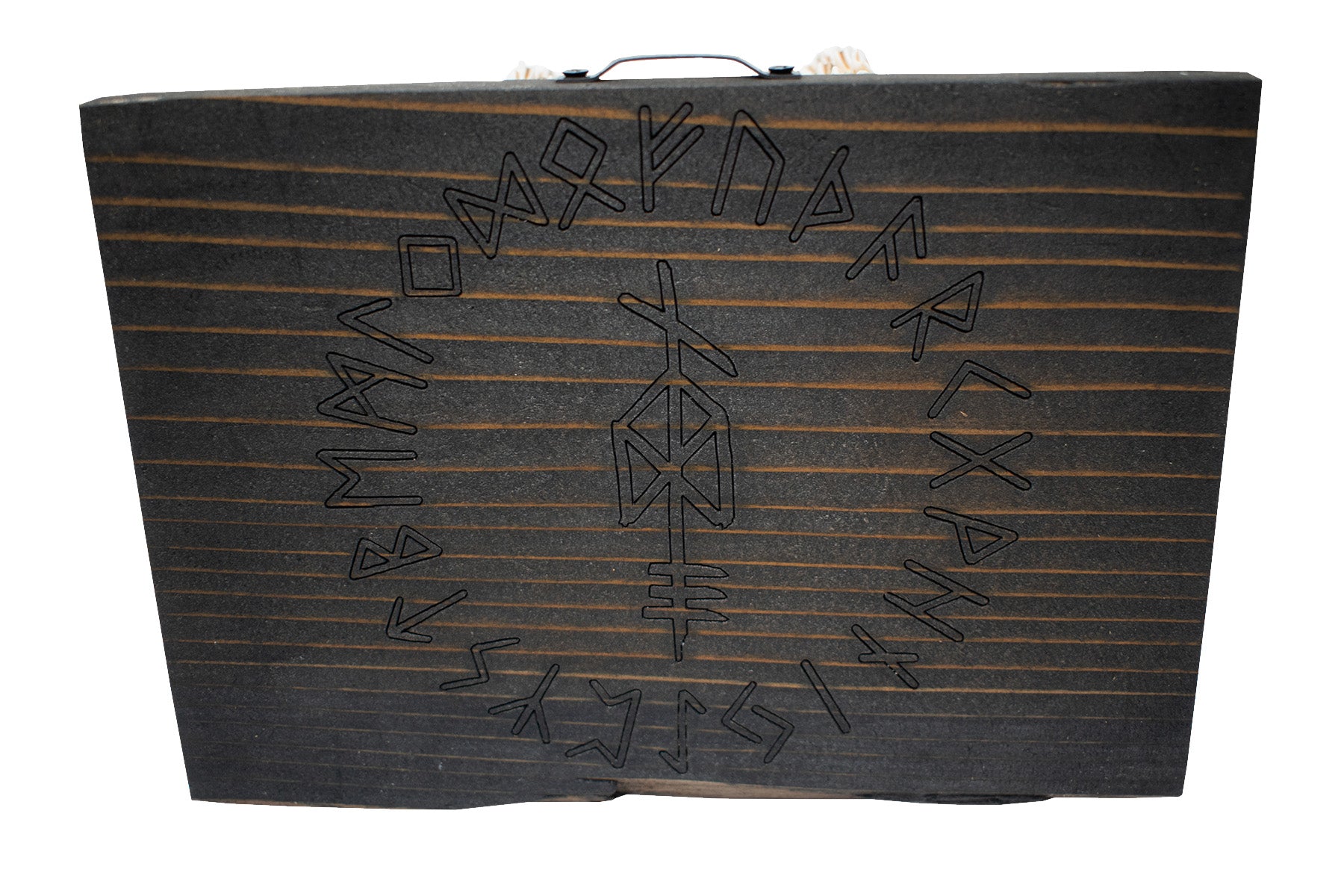 Odin Bindrune Big Horn Sheep Skull Wall Hanger