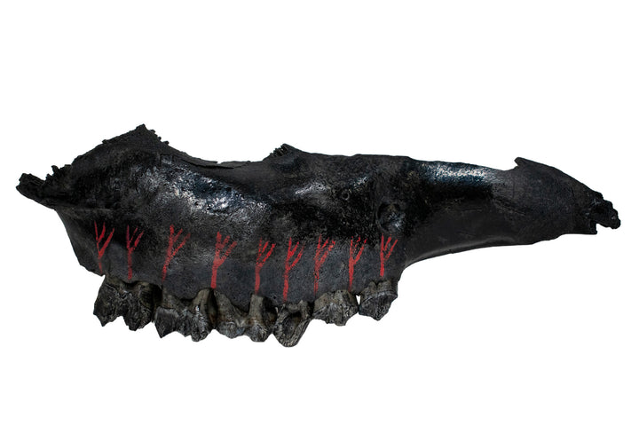 Blackened Jawbone Talismans
