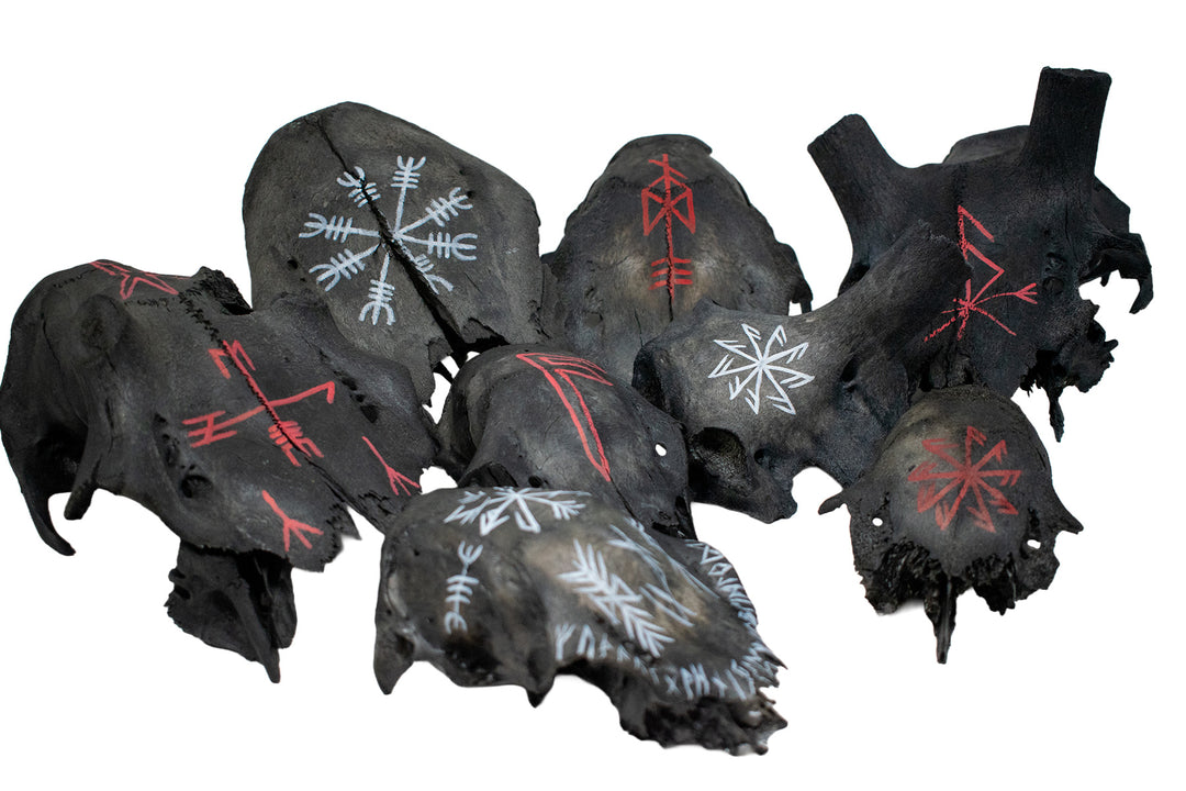 Blackened Skull Cap Talismans