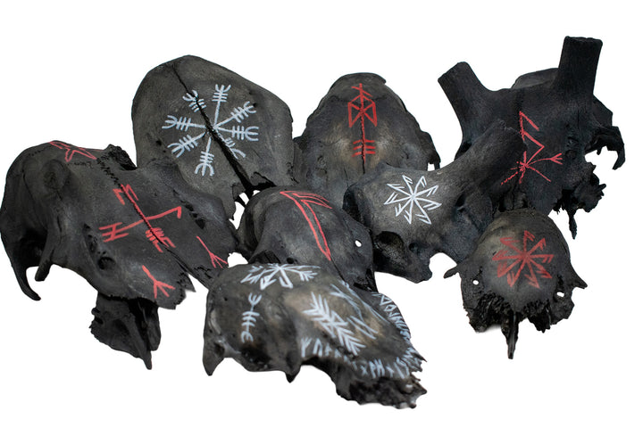 Blackened Skull Cap Talismans