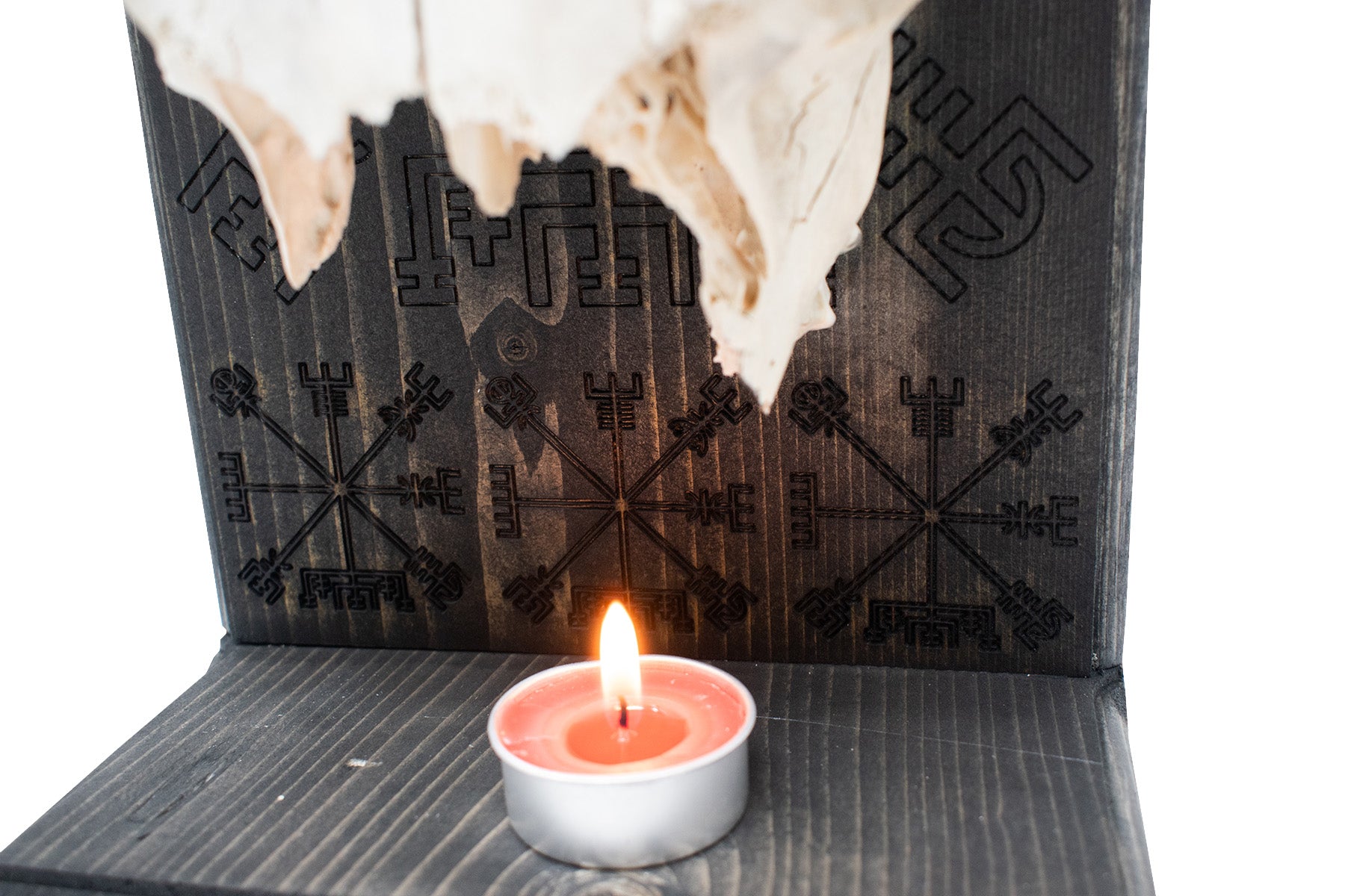 Deer Skull Vegvisir Altar