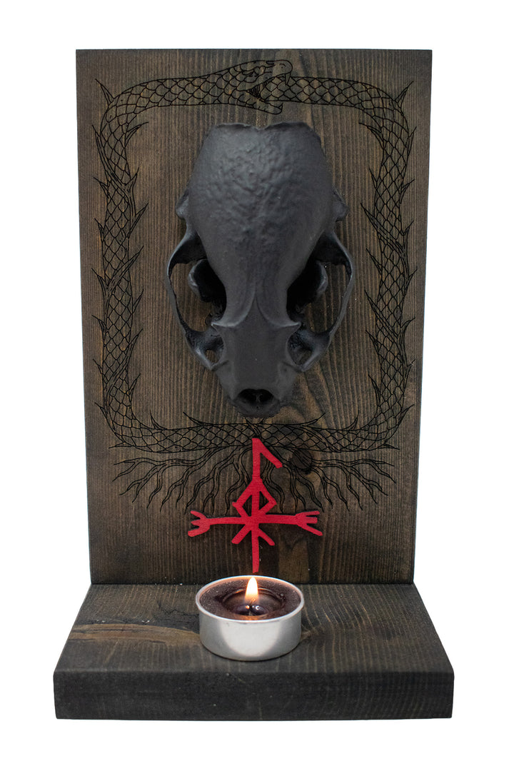 Badger Skull Loki Altar