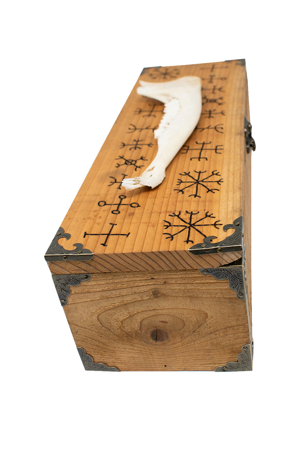 Nine Helms Deer Jawbone Box