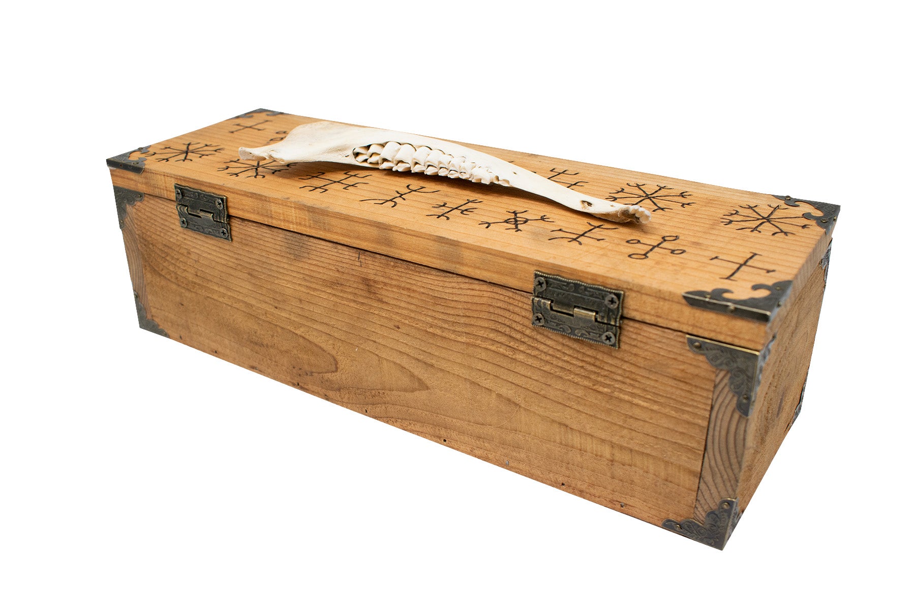 Nine Helms Deer Jawbone Box