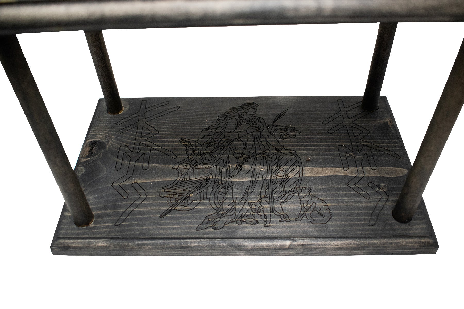 Mausoleum Altar For Norse Goddess Freya With Pig Skull