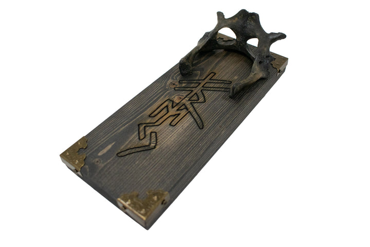Turtle hip bone Freya bindrune wall hanger