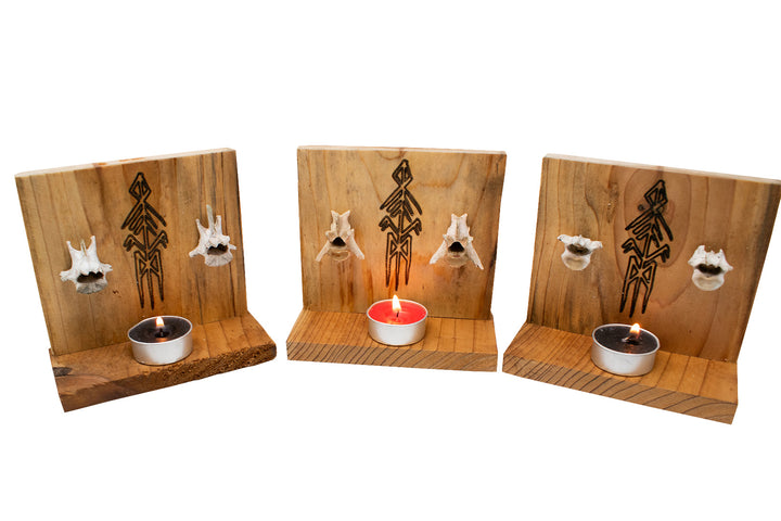 Coyote Vertebra Ancestral Wisdom Bindrune Altar