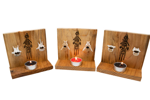 Image of Coyote Vertebra Ancestral Wisdom Bindrune Altar