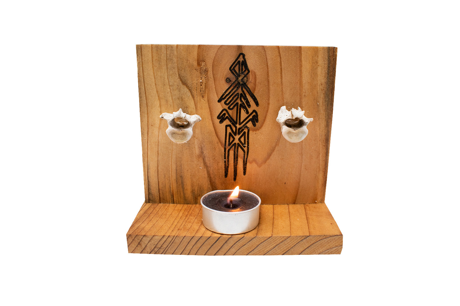 Coyote Vertebra Ancestral Wisdom Bindrune Altar