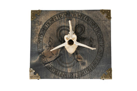 Elk Vertebra Wall Hanger with Loki Bindrune and Jormungandr Engraving