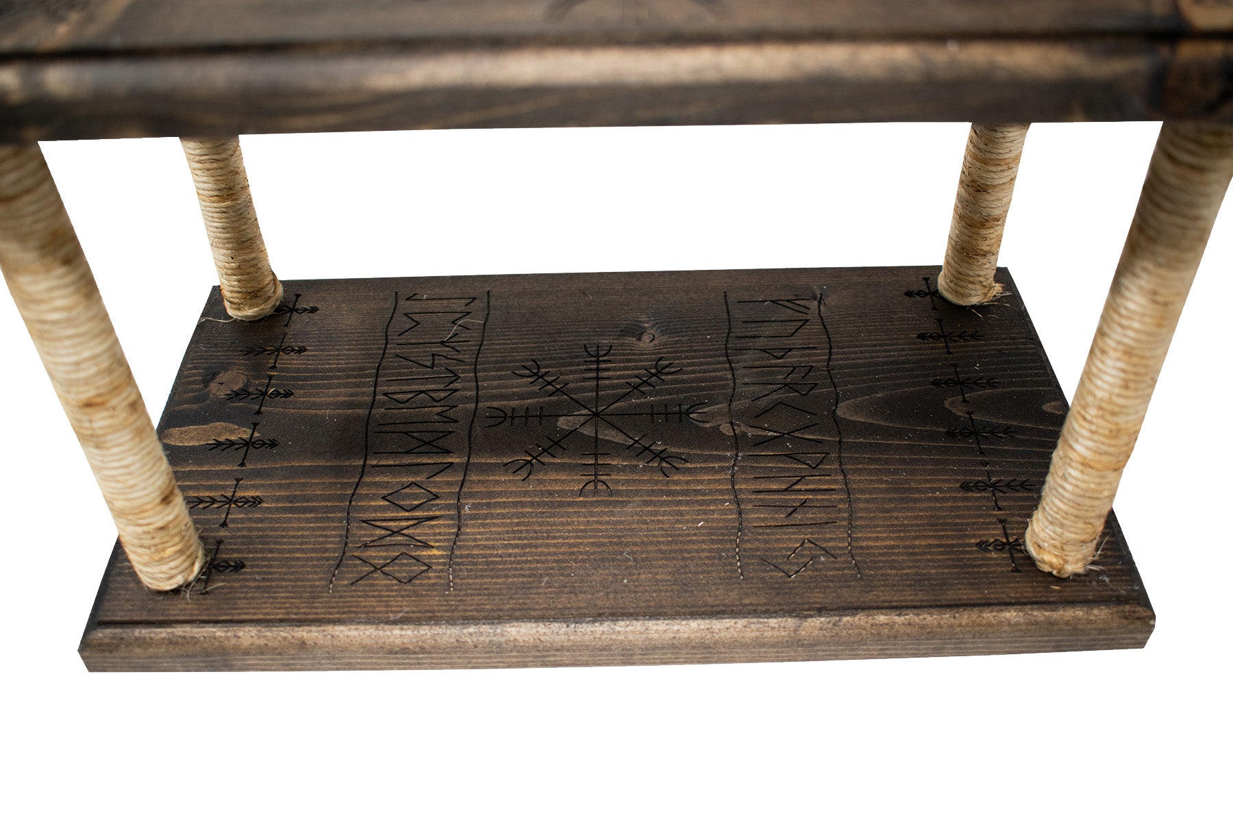 Mausoleum Altar with Detachable Pig Skull and Protective Staves