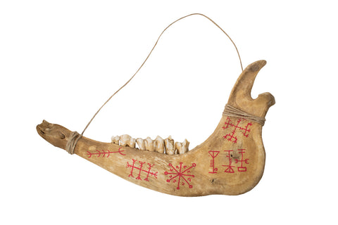 Image of Icelandic Stave Deer Jawbone Talisman