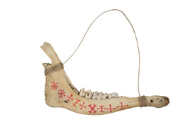 9 Helms Deer Jawbone Talisman