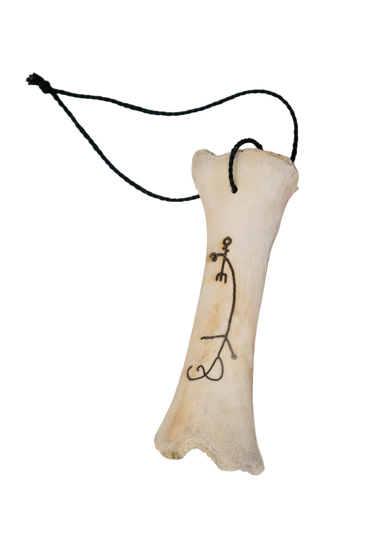 burned ritual leg bone talismans