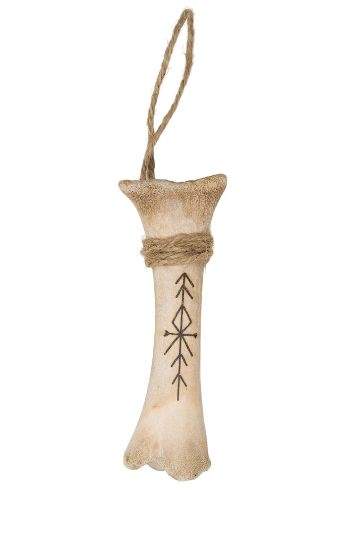 burned ritual leg bone talismans