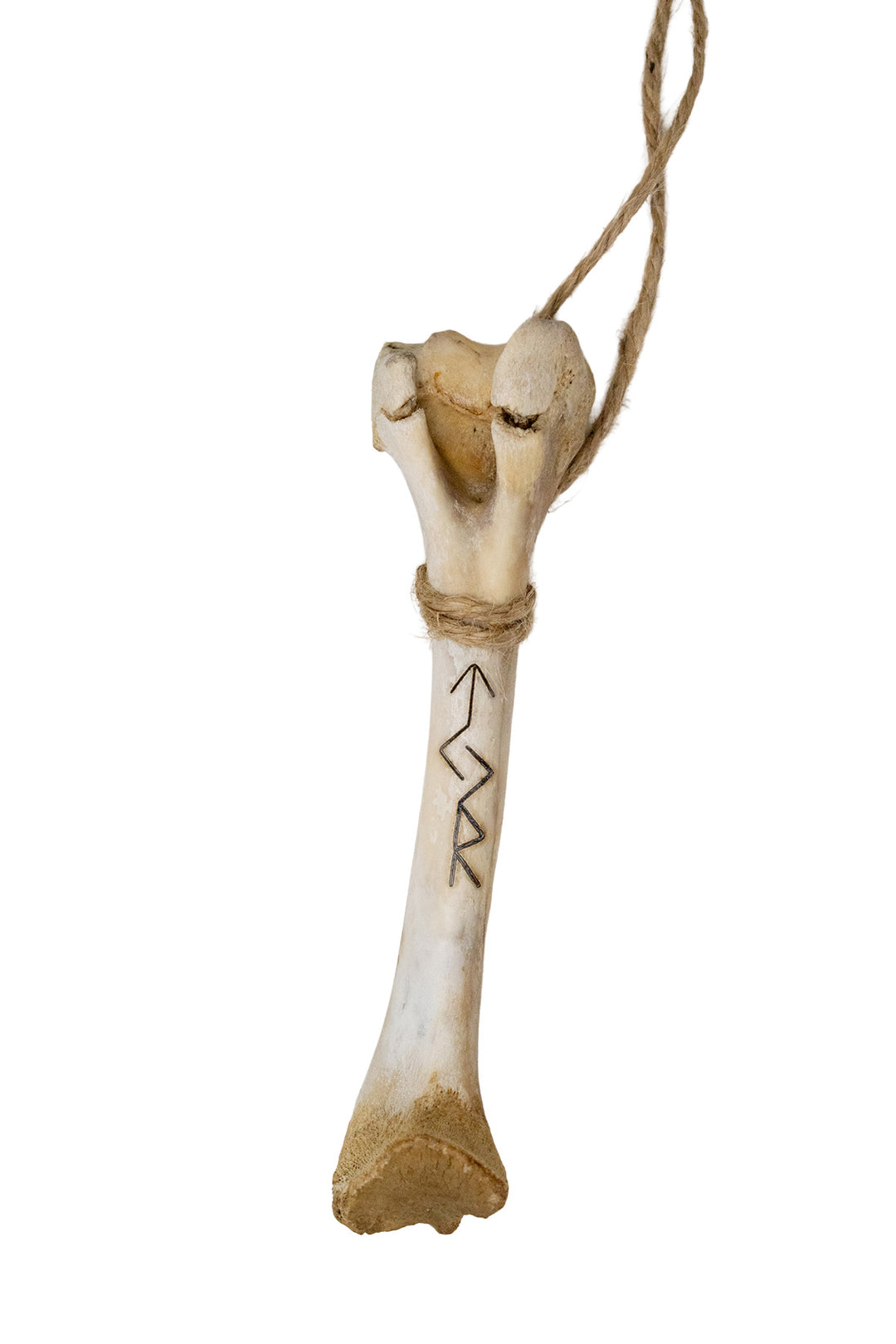 burned ritual leg bone talismans