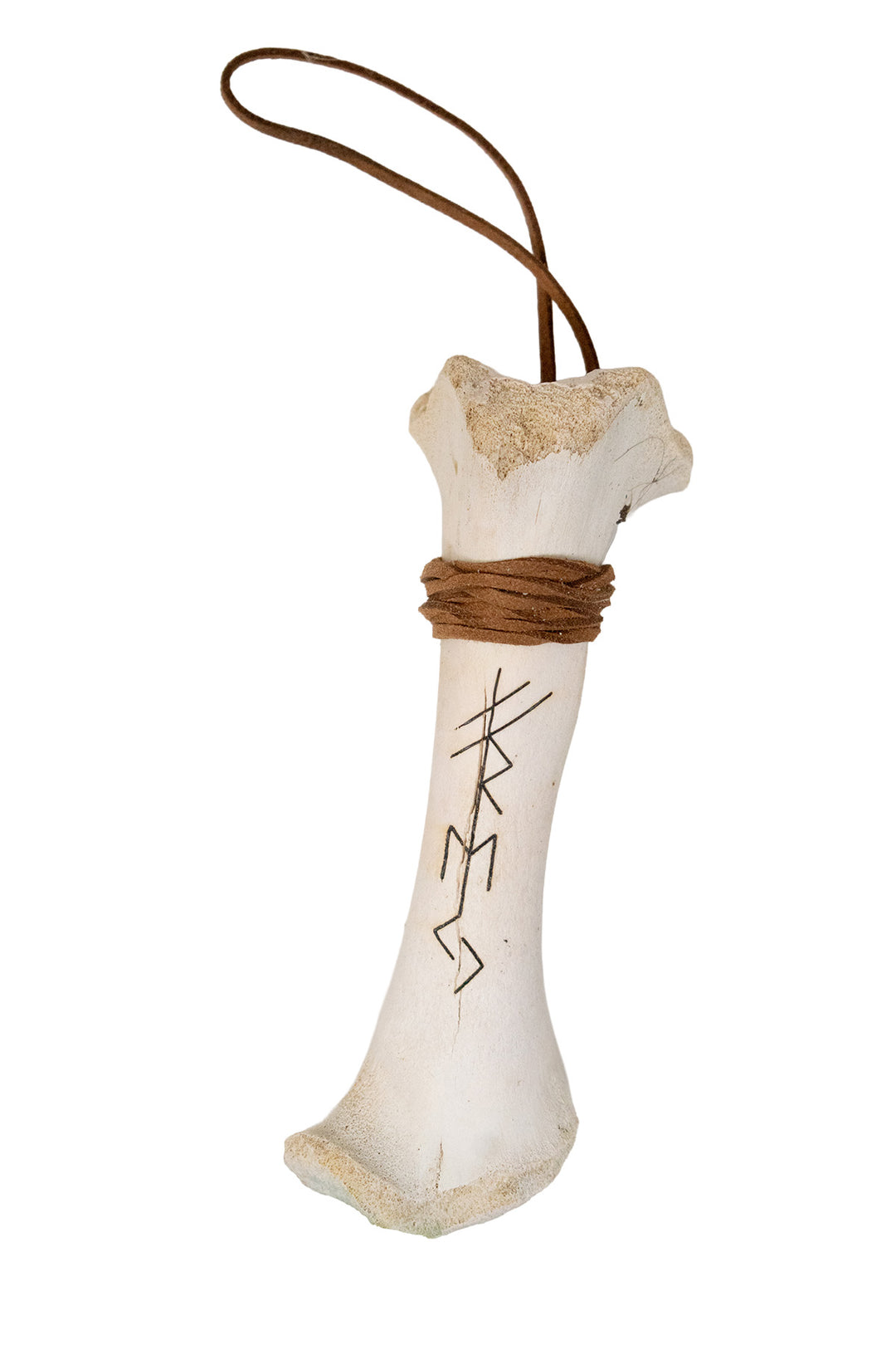 burned ritual leg bone talismans