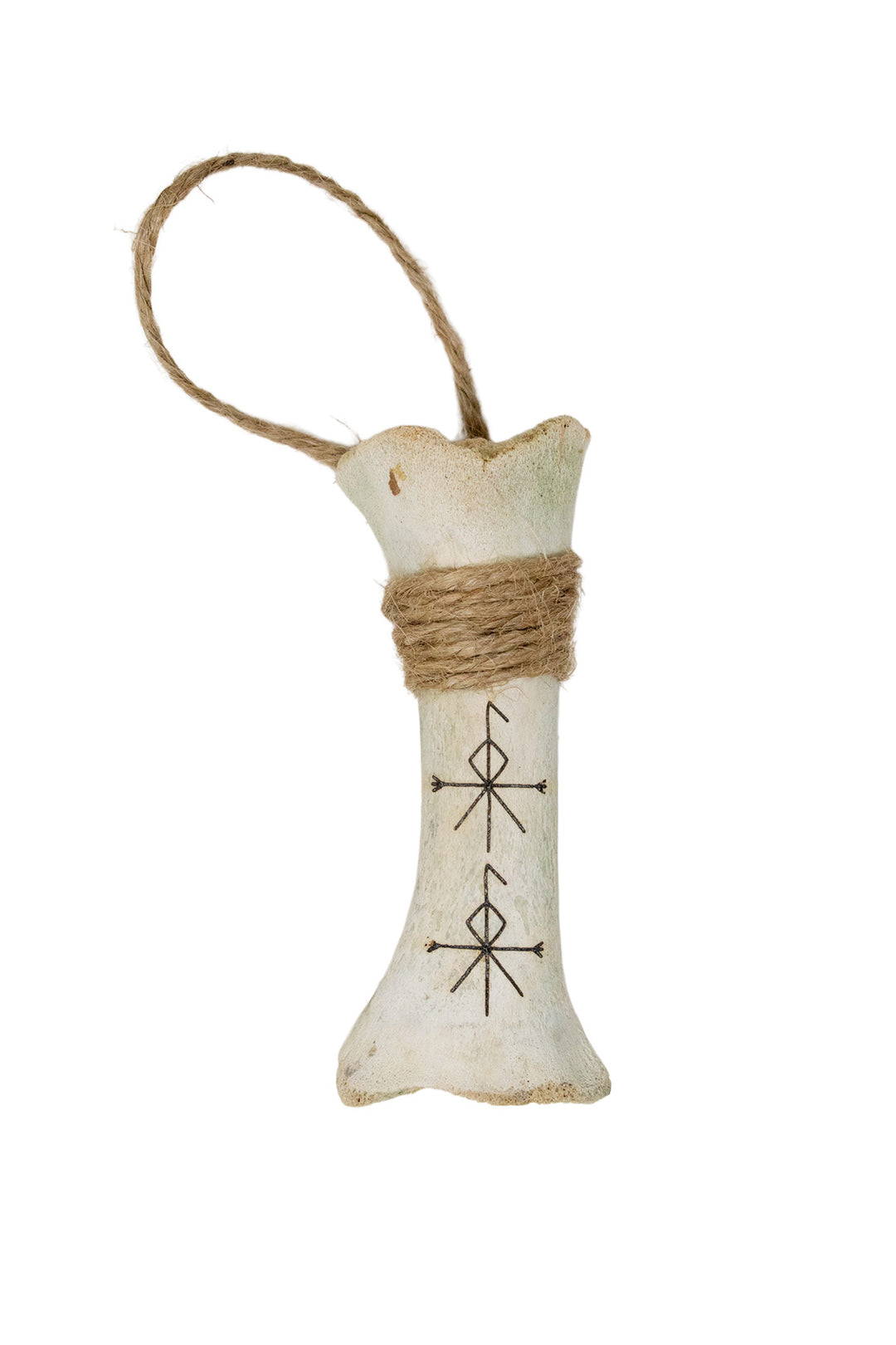 burned ritual leg bone talismans