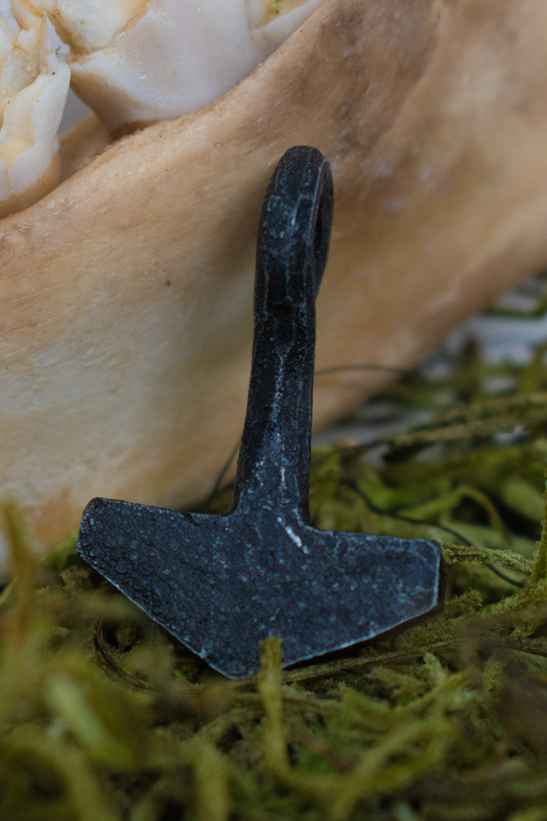 Hand forged Mjolnir necklace