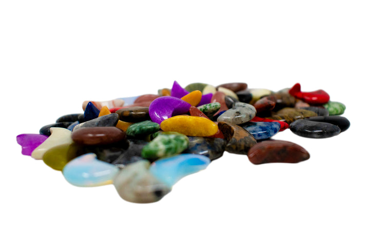 Set of Three Intuitively Selected Crescent Moon Crystals