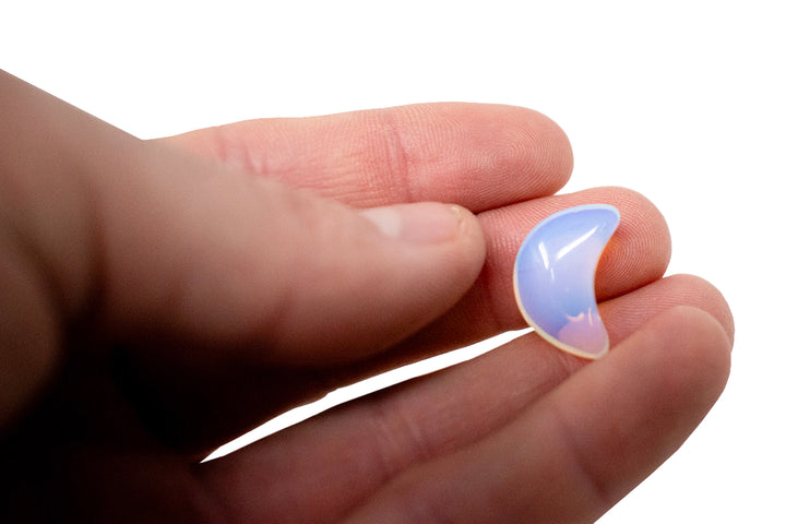 Set of Three Intuitively Selected Crescent Moon Crystals