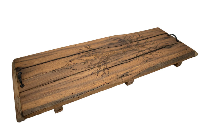 barn wood yggdrasil altar tray