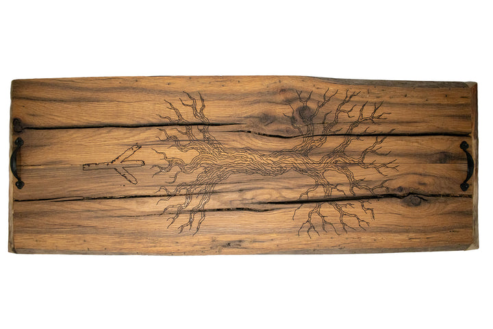 barn wood yggdrasil altar tray