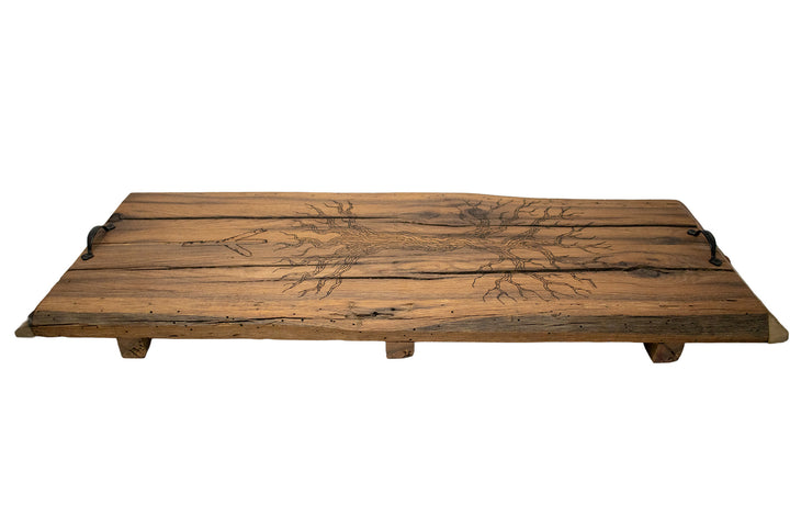 barn wood yggdrasil altar tray