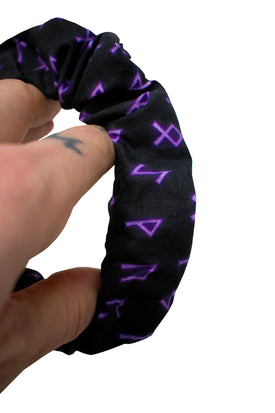 runic hair scrunchie