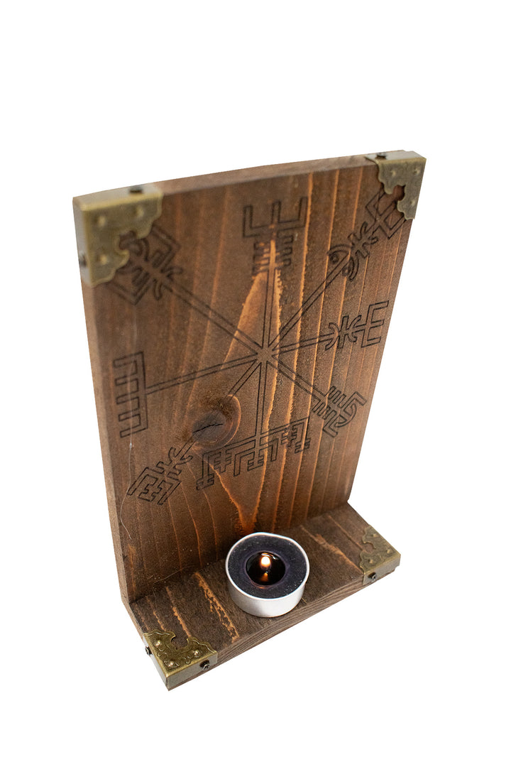 Cedar Vegvisir Altar