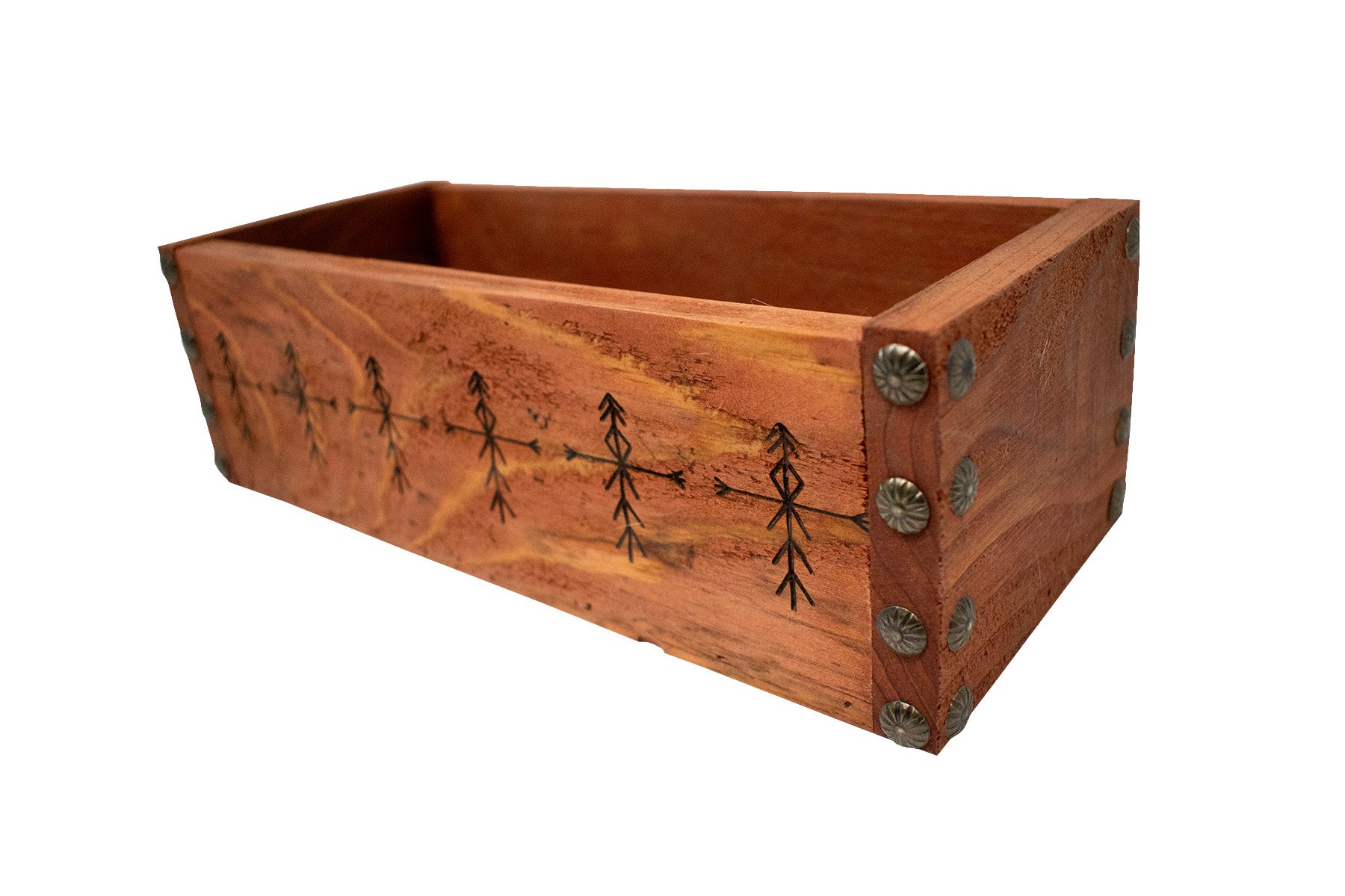Home Protection Bindrune Goat Hide Lined Box