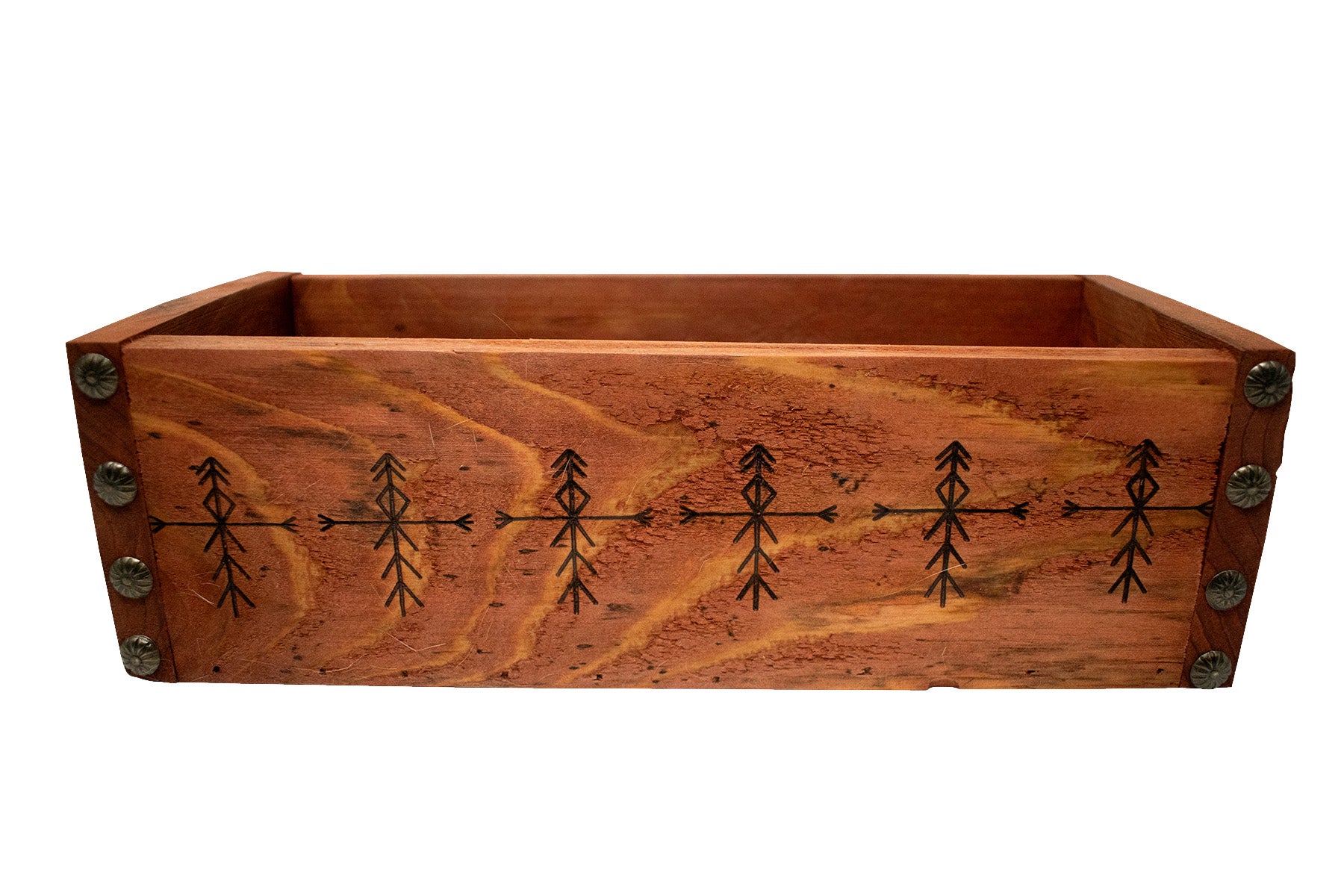 Home Protection Bindrune Goat Hide Lined Box